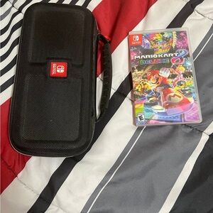 Nintendo Switch Game Case and Mario Kart 8 Deluxe